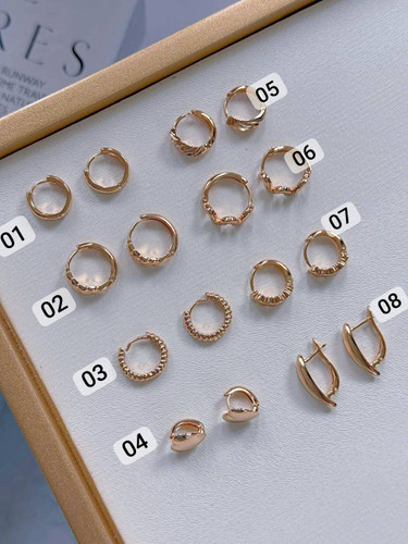 گوشواره ژوپینگ | آبکاری طلا | ضدحساسیت